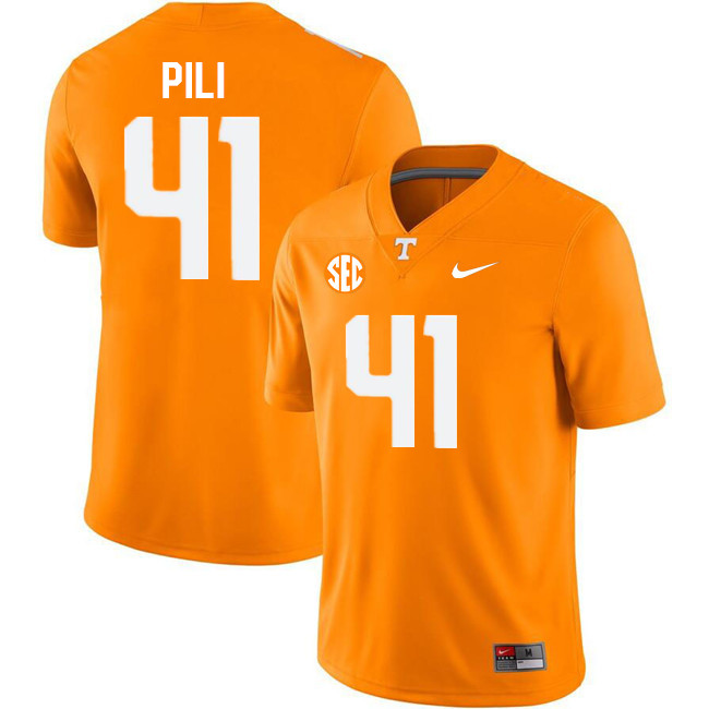 Men #41 Keenan Pili Tennessee Volunteers College Football Jerseys Stitched Sale-Orange